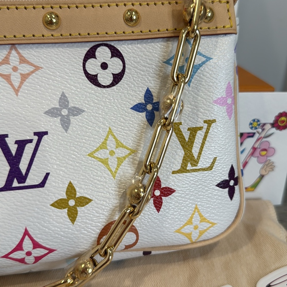**SOLD** Louis Vuitton X Murakami 2025 Multicolor Pochette Accessories Bag- NWT - Picture 8 of 8